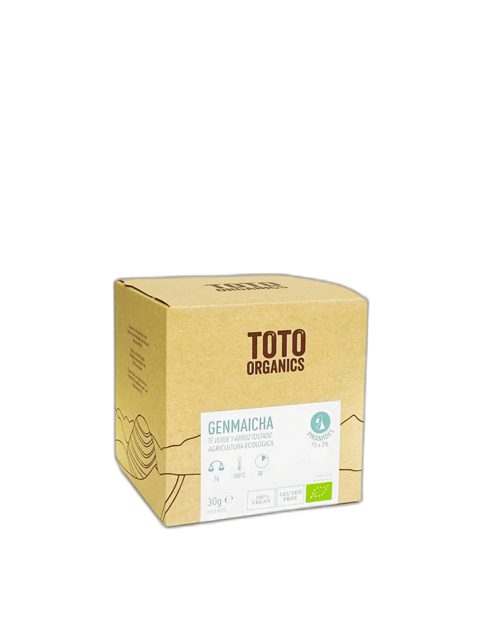 Té Genmaicha Pirámides BIO Orgánico Libre Gluten Té Genmaicha Pirámides BIO Orgánico Libre Gluten - Imagen 1
