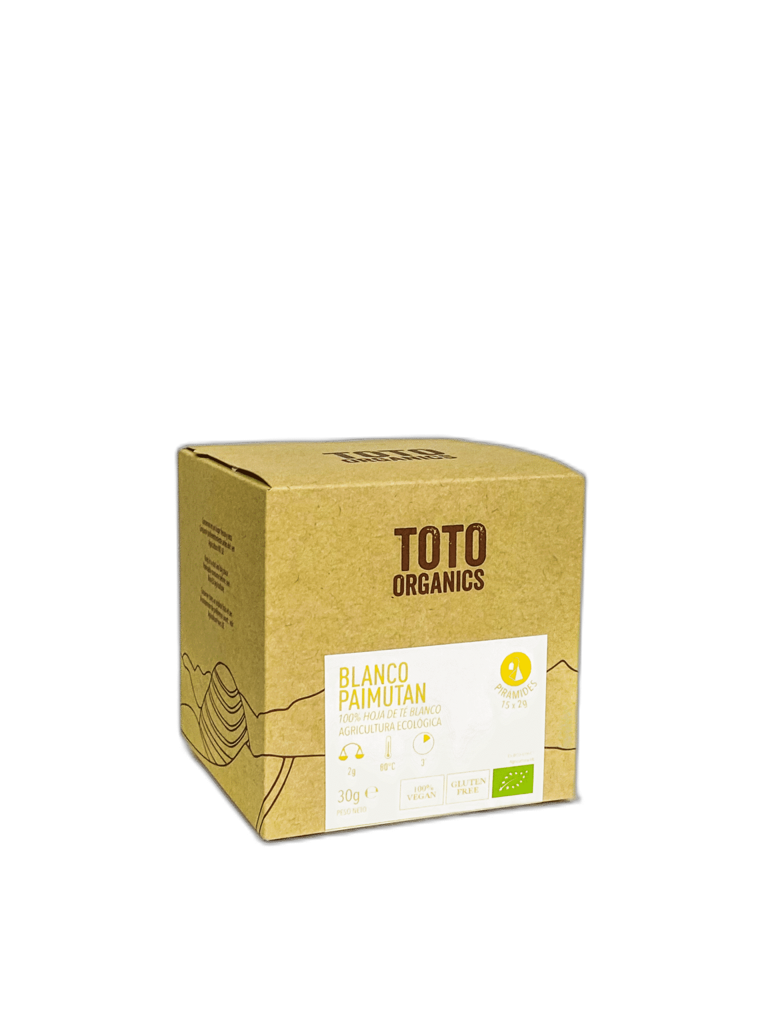 Té Pai Mu Tan Pirámides BIO Orgánico Libre Gluten Té Pai Mu Tan Pirámides BIO Orgánico Libre Gluten - Imagen 1